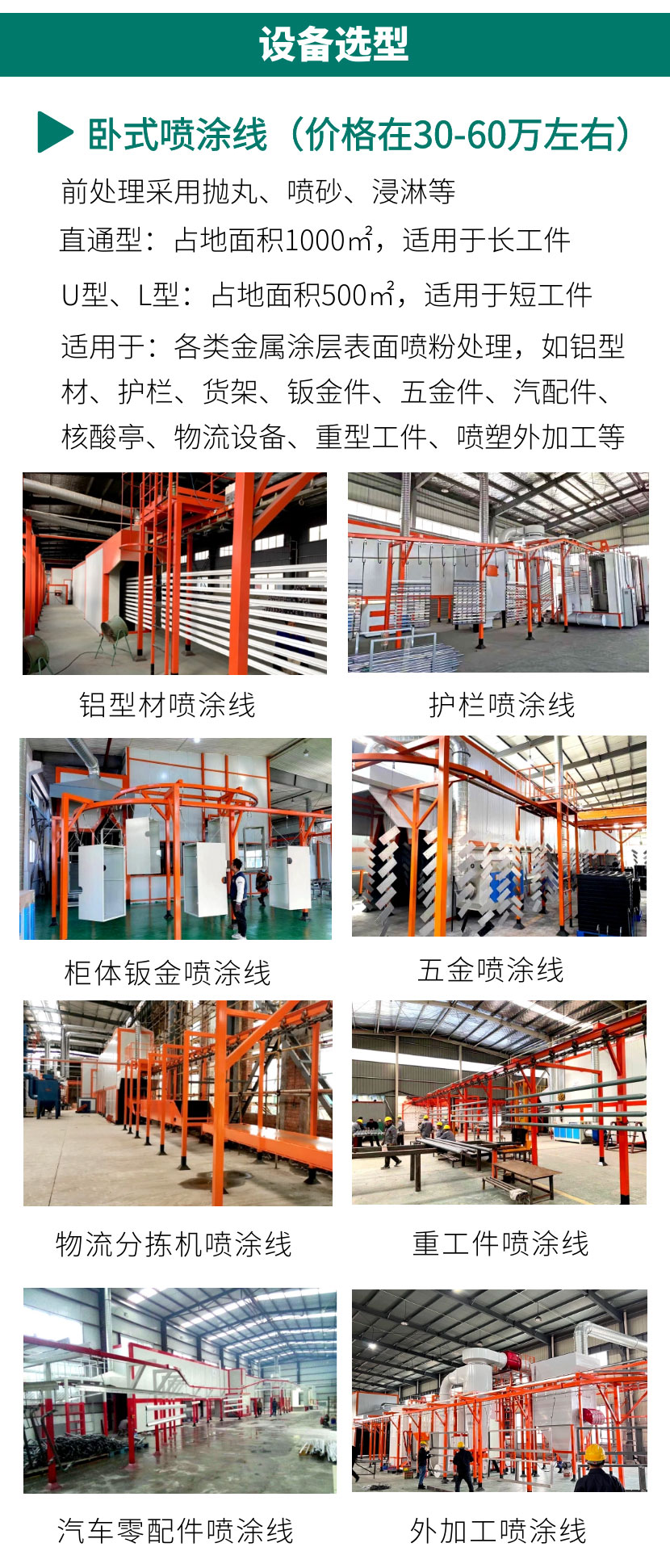 噴塑設備全套價格（型號、配置）