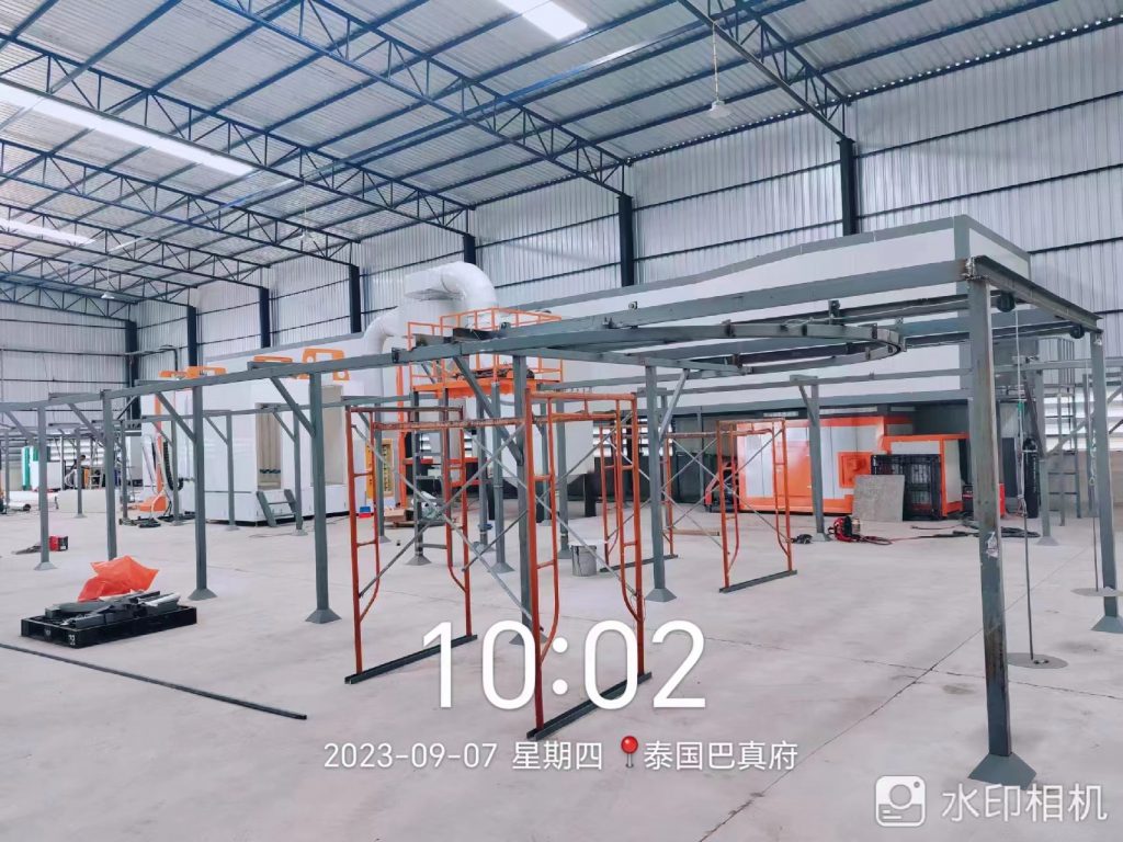 僅26天,新月為泰國工廠定制的鈑金噴涂線完成安裝！